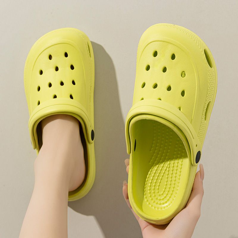 Indumenti da esterno con fori, scarpe estive da donna, paio di pantofole in EVA da uomo, sandali da donna_voghion.com