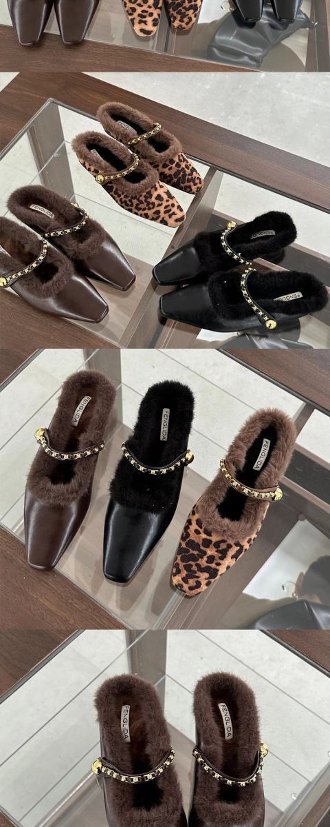 2025 Flat Toed Half Slippers With A Single Buckle Bag And Pointed Insulation For Women's Lazy Shoes, Casual Faced Soft_voghion.com