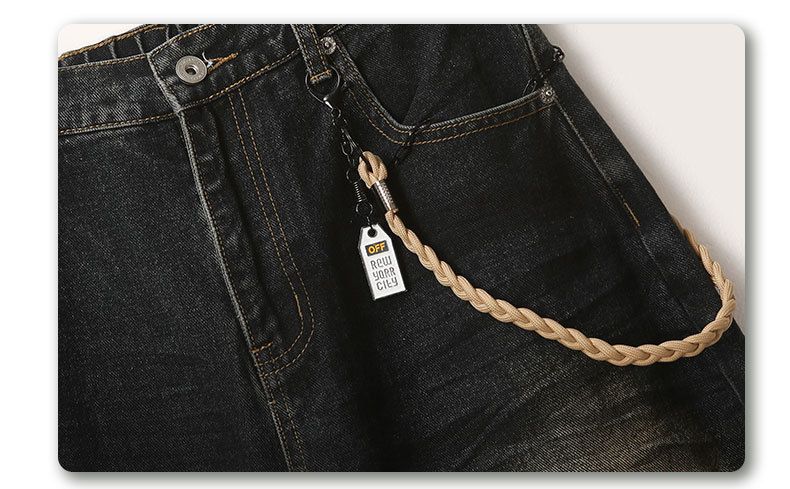 Sandgestrahlte Jeans mit weitem Bein für Herren – Handbemalte Vintage-Waschung | Amerikanische Streetwear_voghion.com
