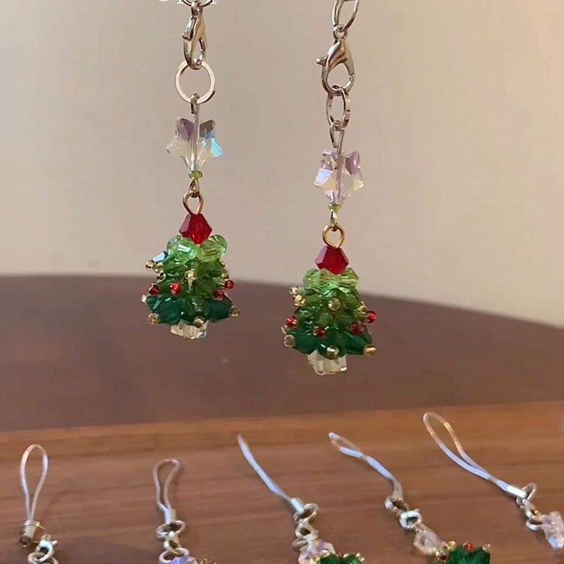 Atmosphär, faarwege Chrëschtbeemchen-Unhänger, exquisit High-End, personaliséiert, modesch, einfach a villfälteg Mobil_voghion.com