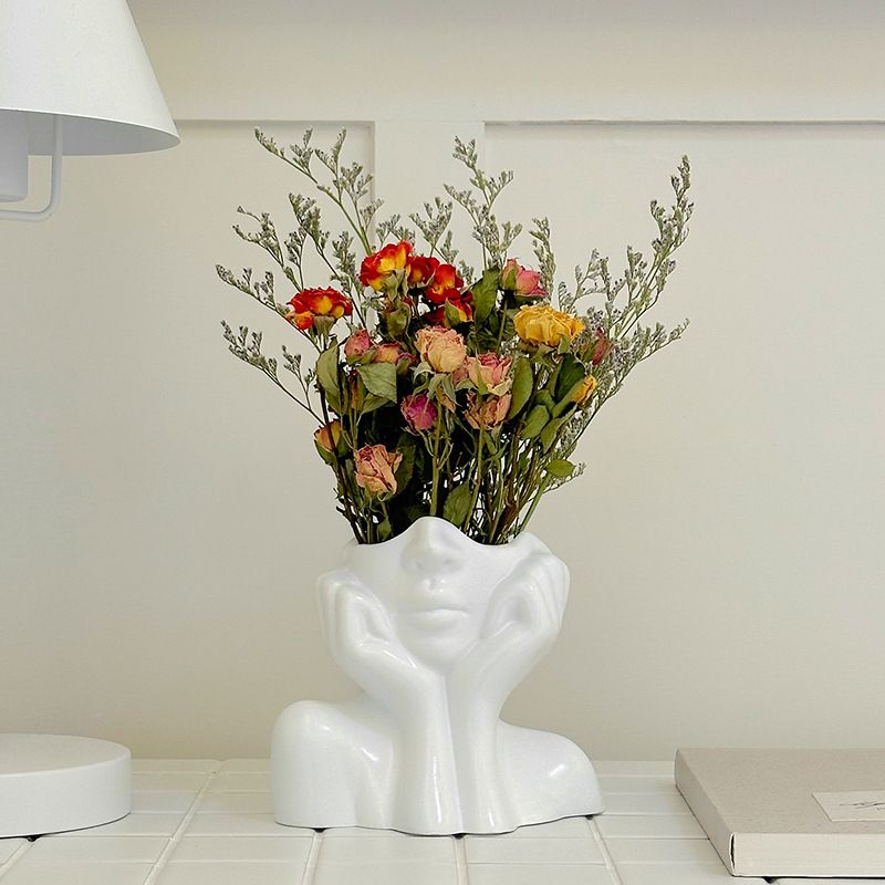 Ins Nordic Style High End mājas vāze Viegla Luksusa Mājas Dzīvojamā istaba Galda apdare Pudele Amatniecība Hidroponiski ornamenti_voghion.com