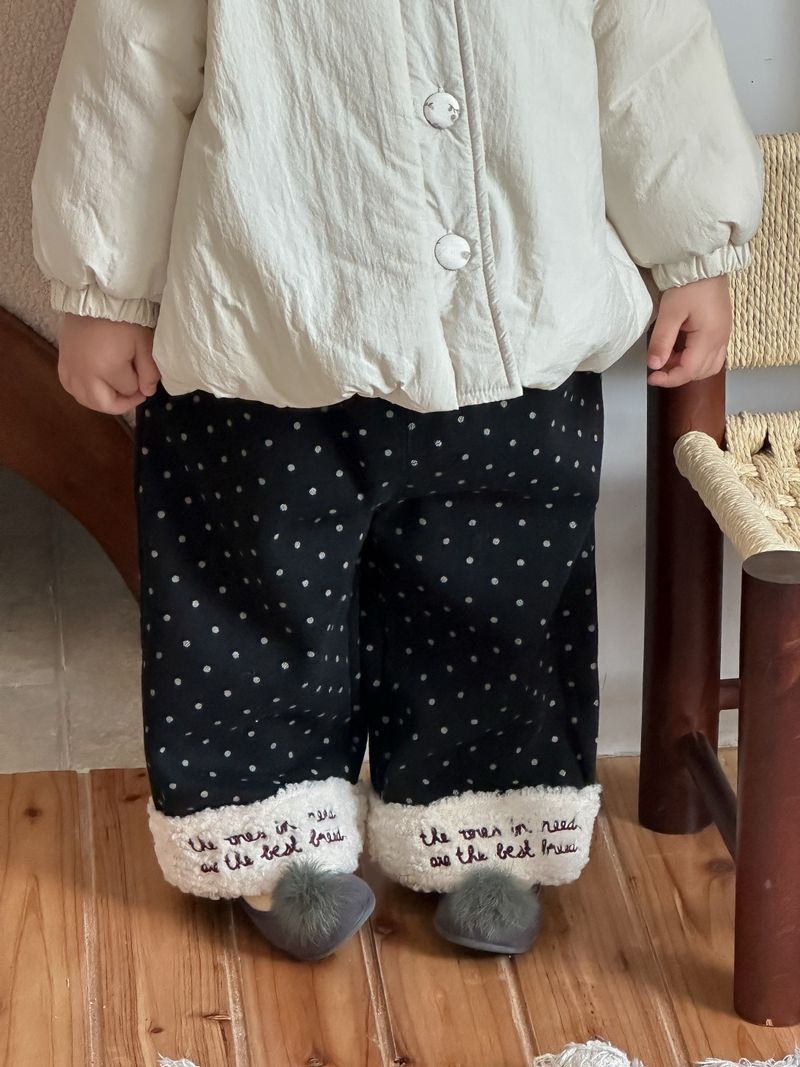 Alyce-xiyue1baobao Girls' Cotton Jacket 2025 Autumn Winter New Baby Clothes Thickened Warm Korean Style Children's Fleece Set_voghion.com