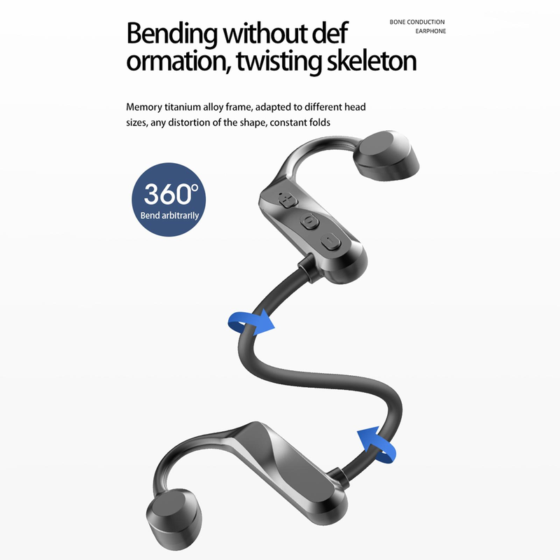 K69 Bluetooth-headset met beengeleiding Krachtige Bluetooth-headset Ultralange uithoudingsvermogen sportoorbotsensor_voghion.com