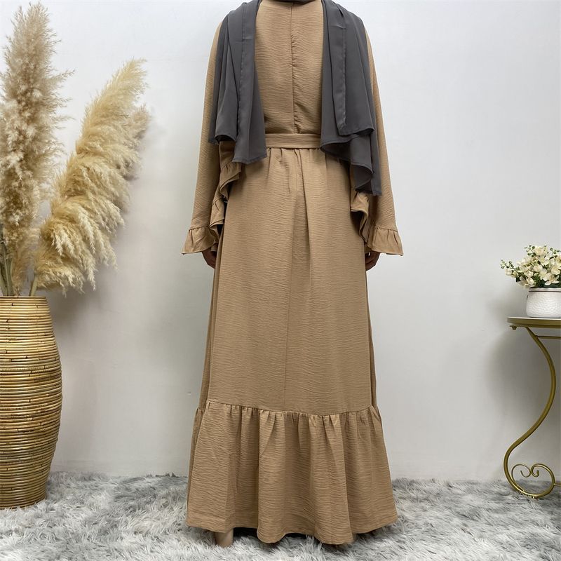 Einfarbiges, spleißendes muslimisches Kleid für Damen 6530_voghion.com