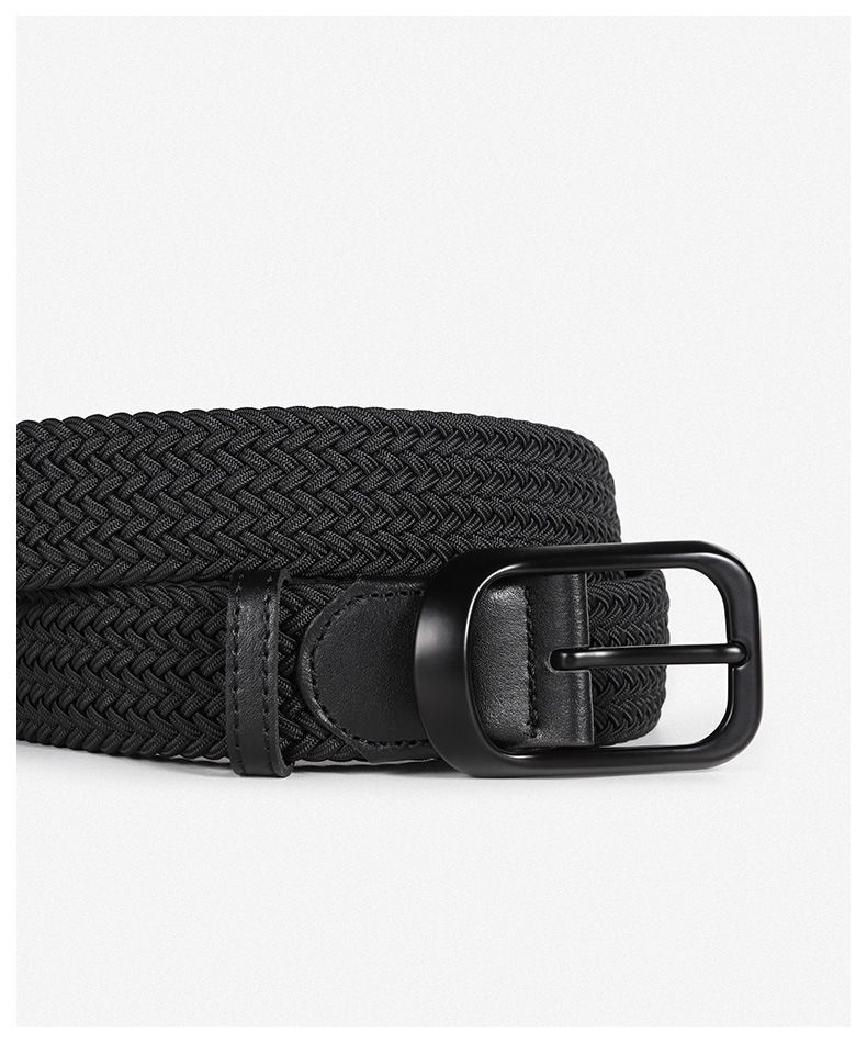 Neuer gestrickter Herren-Taillengürtel mit nicht durchdringender Nadelschnalle und elastischer Enge für den vielseitigen Freizeitgürtel aus Canvas für Damen_voghion.com