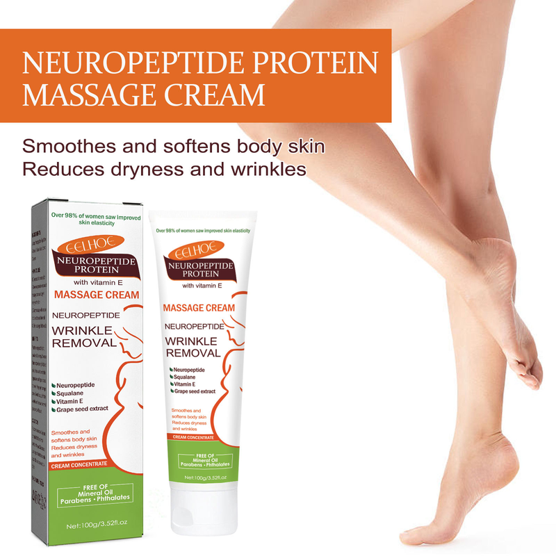 EELHOE Neuropeptid-Protein-Narbenlinderung, Schwangerschaft, Körperlinienpflege, Massagecreme für glatte Haut_voghion.com