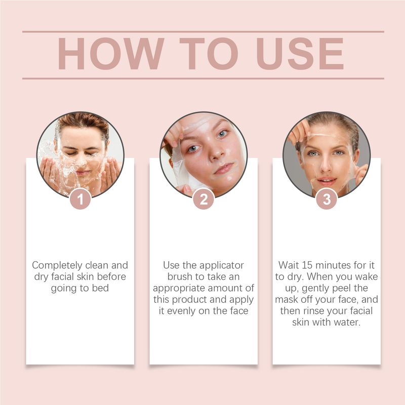 Collagen Peel Mask reinigt sanft das Gesicht, spendet Feuchtigkeit und befeuchtet die Haut Peel Mask_voghion.com