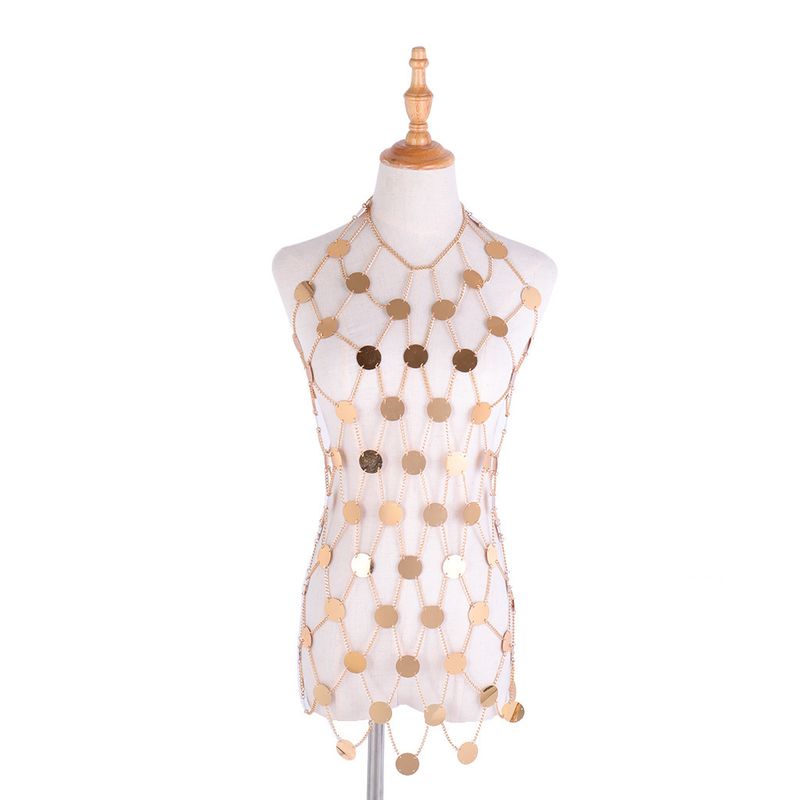 Pailletten-Körperketten-Set – glamouröser Fischnetz-Taillenschmuck für das Styling von Abendkleidern_voghion.com