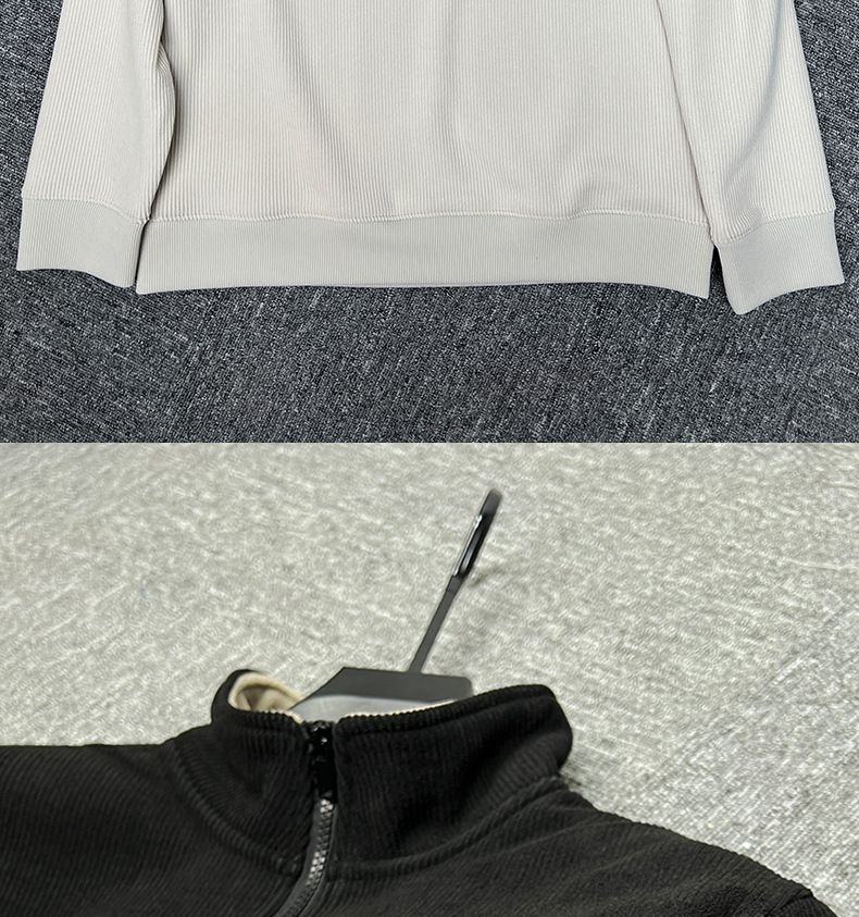 Herren-Sweatshirt mit Reißverschluss und Sherpa-Futter – Thermo-Halbrollkragenpullover für den Winter mit ultraweicher Fleece-Innenseite, Langarm-Oberteil aus dicker Viskosemischung_voghion.com