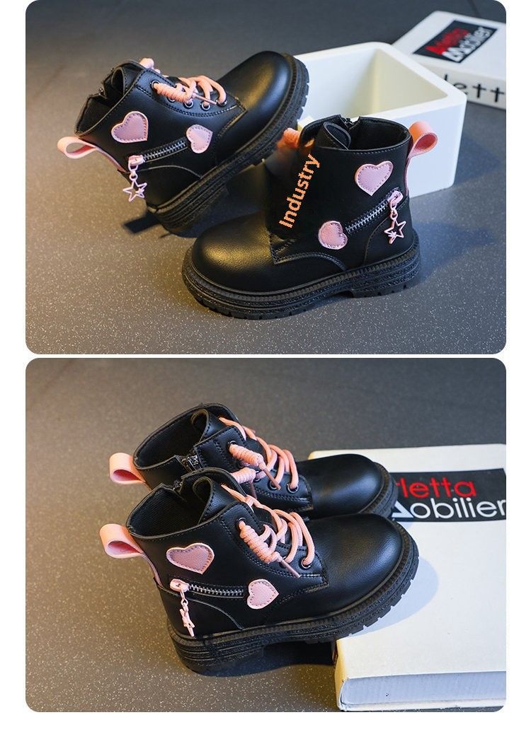 Stivali invernali in gomma Martin con cerniera laterale per bambini di 4 anni, bassi e in pelle ultra-fibra_voghion.com