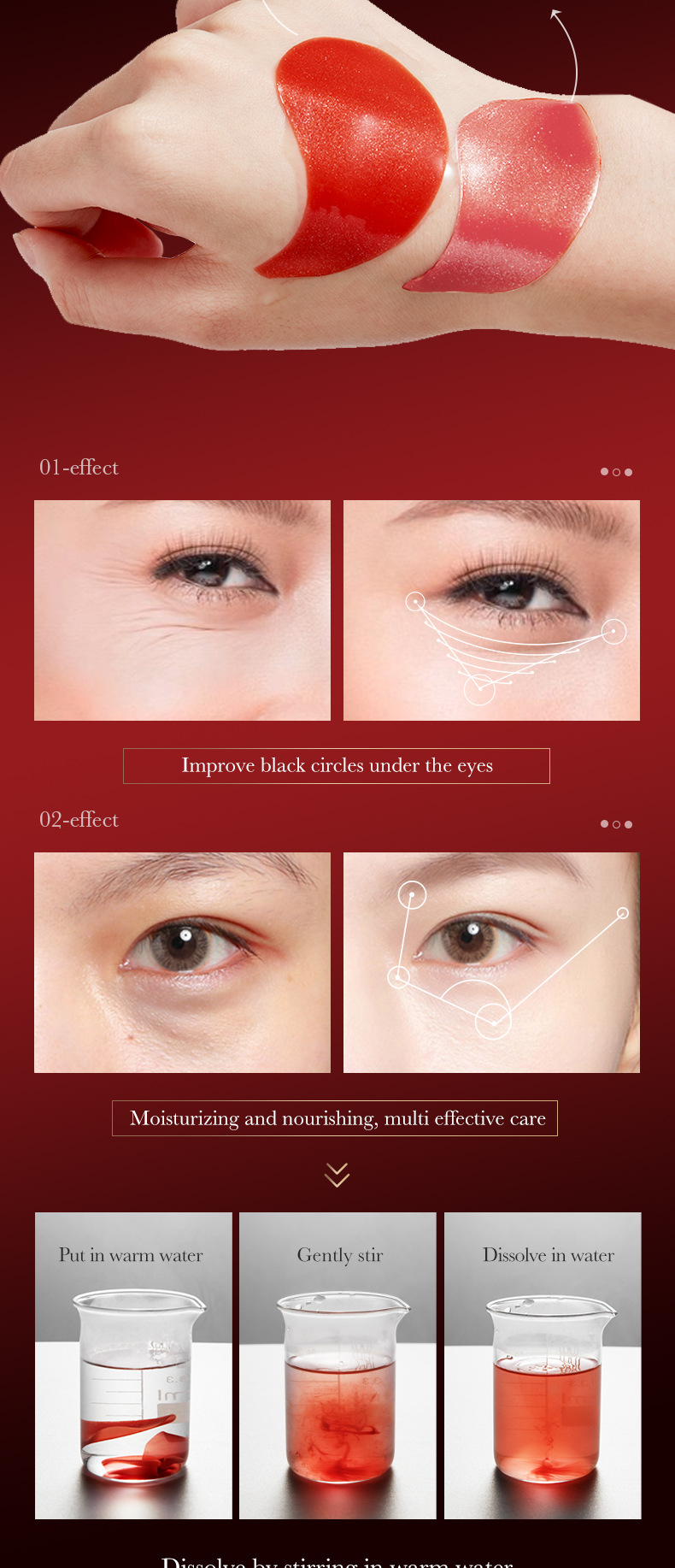 Granātābolu Radiance SADOER Multi Effect Nourishing Eye Moisturizing Periocular Mask_voghion.com