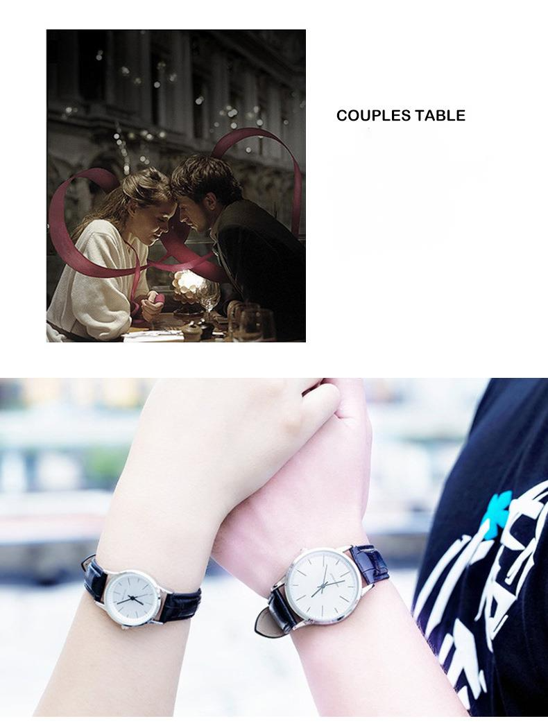 Alloy Couple Belt Student Men's And Women's Quartz Watch_voghion.com