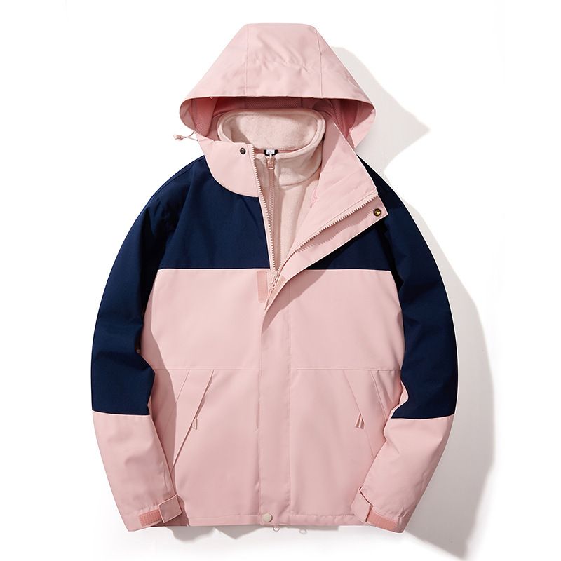 New Three-in-One Jacket For Men Women, Windproof Waterproof, Casual Two-Piece Set, Detachable Outdoor Skiing And_voghion.com