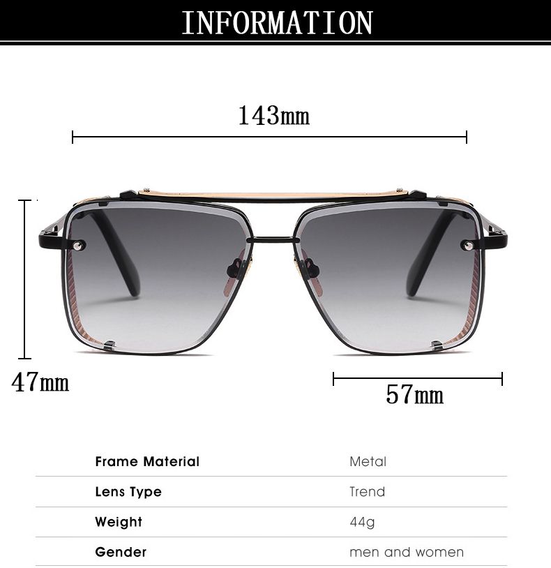 2023 Steampunk Per Gli Uomini Vintage Punk Occhiali Da Sole Donne Alla Moda Piazza Occhiali di Moda Luxe Gafas De Sol Hombre Zonnebril_voghion.com