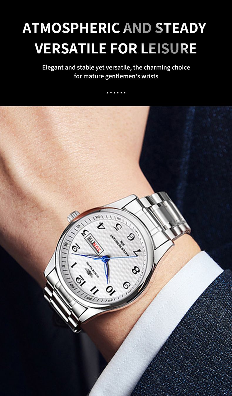 Orologio vintage ultrasottile, orologio al quarzo da uomo con luce notturna e impermeabile, da regalare_voghion.com