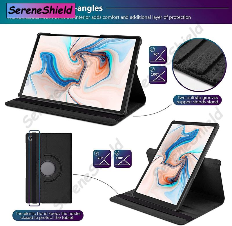 Case For Samsung Galaxy Tab A9 Plus 11” Tablet Cover For Samsung Tab A9 SM-X210/X215/X216/X218 360 Degree Rotating Leather Cover_voghion.com