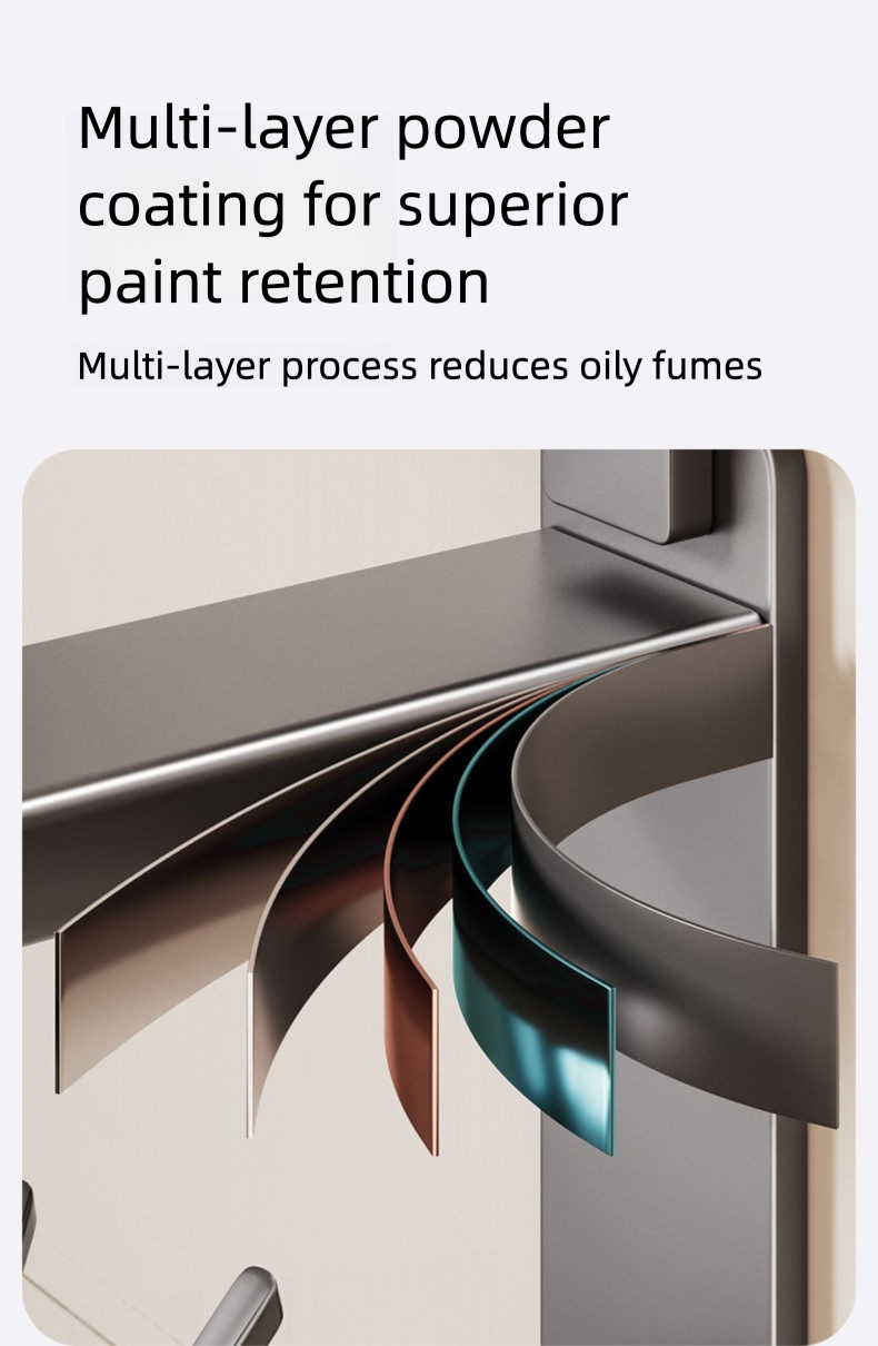 Mered Rotating Hook Suction Cup Storage For Spatulas And Spoons Wall-Mounted Hanging Rack Kitchen Utensil Organizer_voghion.com