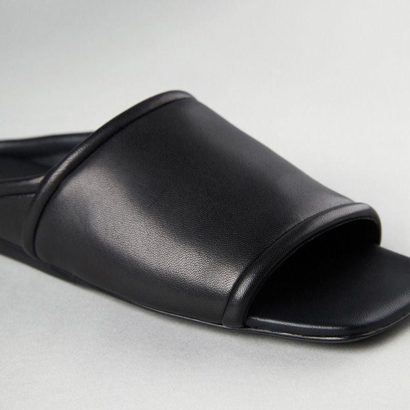 Ægte læder niche strand fritid brede flade sandaler til kvinder 2024 nye sommer enkle alsidige sandaler_voghion.com