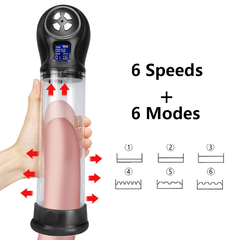 Pompa per vuoto pompa maschio per pompe di ingrandimento automatiche Giocattoli sessuali per uomini Adulti Strumenti di allenamento più grandi per cazzi_voghion.com