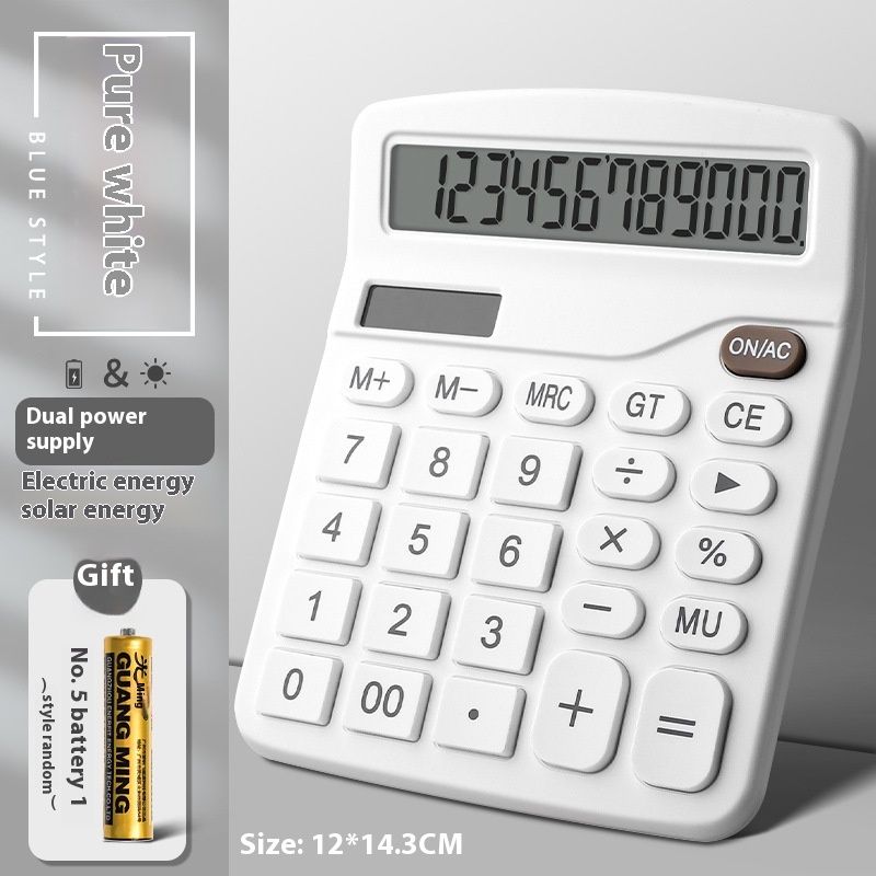Dual Power Calculator Solar Office Accounting, Student Computer For Finance, Portable_voghion.com