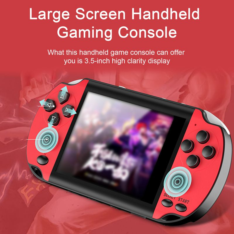 Xinweiqing 3.5-inch X7S Handheld 8G Built-in 1200 Classic Games Nostalgic Gift Large Display Portable Video Game Console_voghion.com