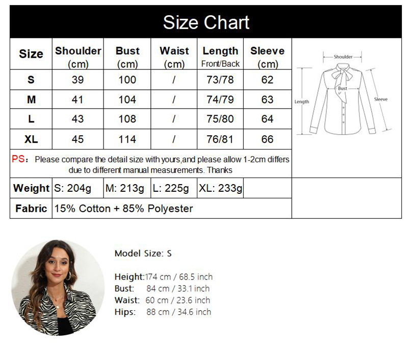 Camicia da donna a maniche lunghe con camicia ampia in cotone con doppie tasche_voghion.com