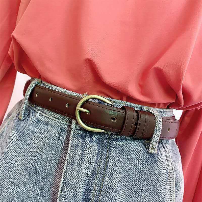 Einfache Student Mode Koreanische Version Casual Weiche Trendy Gürtel frauen Pin Schnalle_voghion.com