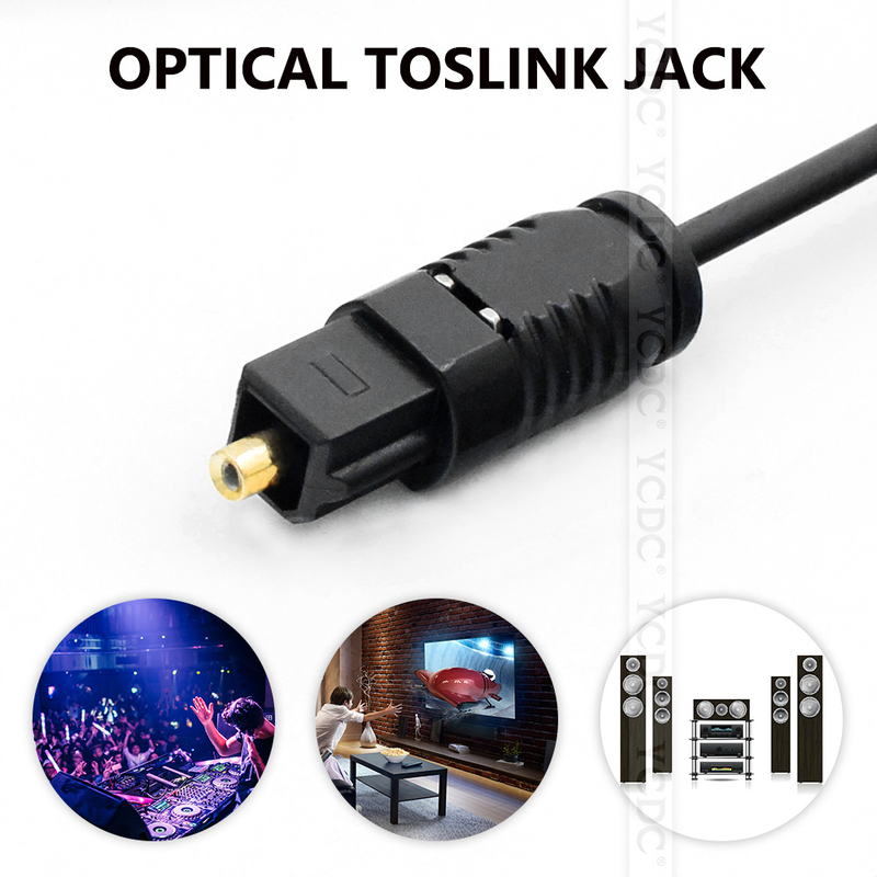 10M 5M 3M 1M 1.5M 2M OD 2.2 New Gold Plated Digital Audio Optical Optic Fiber Cable Toslink SPDIF Cord PVC For DVD VCR CD Player_voghion.com