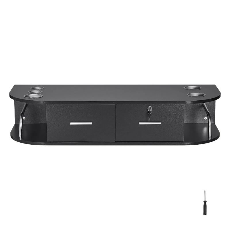 2 Ideal Drawers For Workstation Barber Lock WallMounted Includes For Dryers Hair 5 With SPA With Sh Salon Holders One Equipped_voghion.com