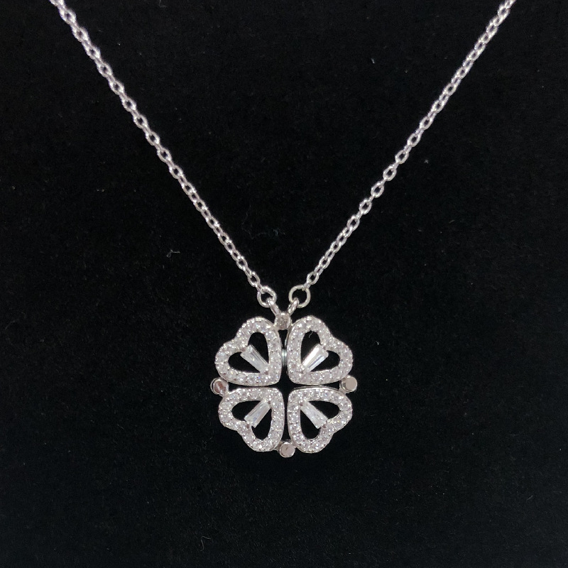 collana in argento sterling collana quadrifoglio moda femminile ins amore oro collana da donna vibrato transfrontaliera vendita calda_voghion.com