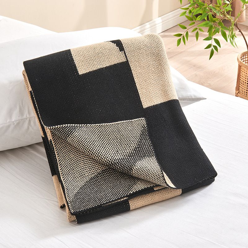 Leichte, luxuriöse Strickdecke, weich, hautfreundlich, für Zuhause, Büro, Nickerchen, Klimaanlage, Decke, Geschenkdecke_voghion.com