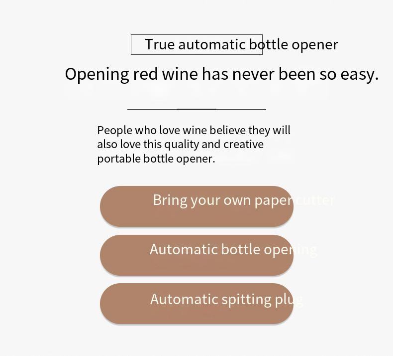 Cap New Electric Gift Set Fully Automatic Red Wine Bottle Can Opener_voghion.com