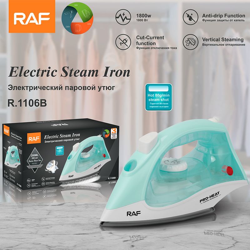 Fier de călcat electric portabil standard european, fier de călcat cu abur dublu, uscat și umed, agățat cu hine, temperatură_voghion.com