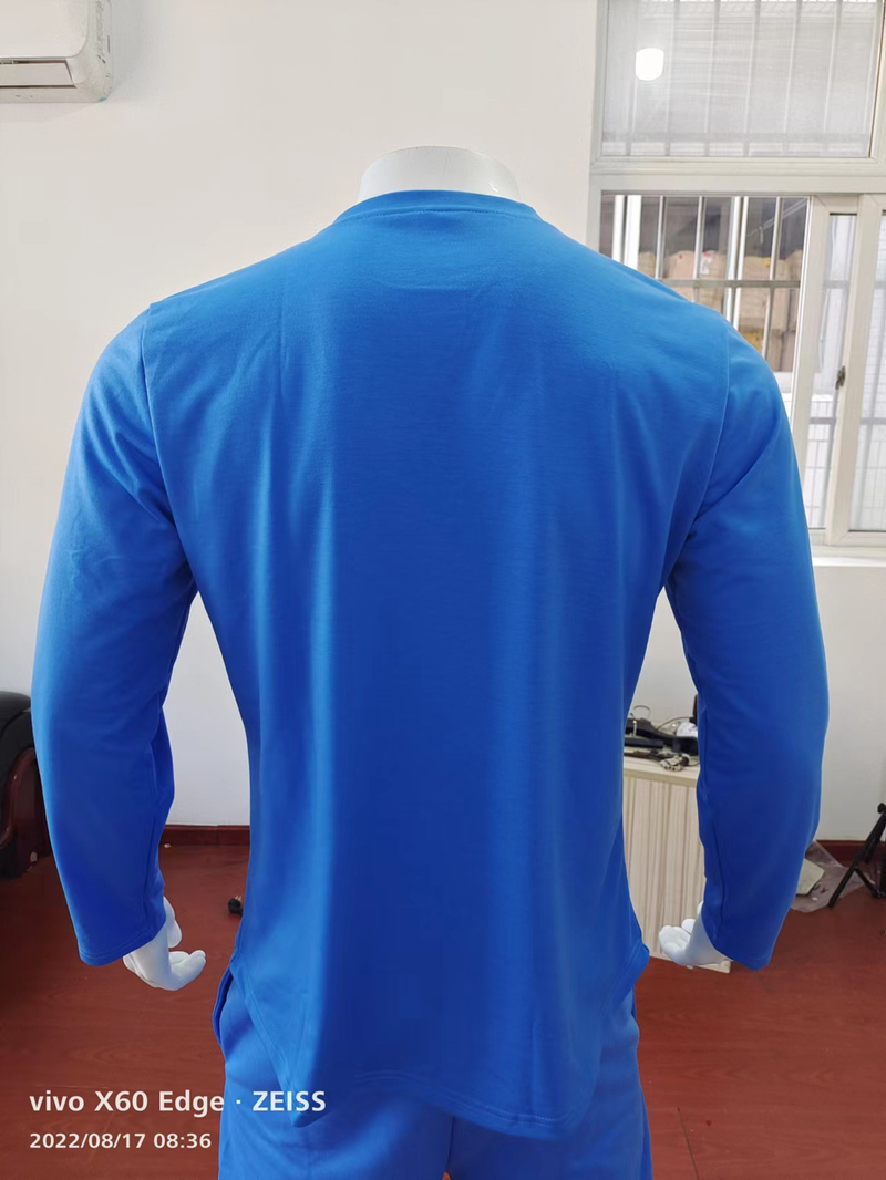 Set di abbigliamento da uomo per il tempo libero, stile primaverile e autunnale, girocollo ampio, maglietta a maniche lunghe, pantaloni lunghi, set a due pezzi, abbigliamento sportivo casual da uomo_voghion.com