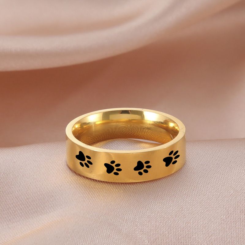 2025 Nuovi arrivi gioielli artiglio cane, novità, semplice anello in acciaio inossidabile, adatto per uomini e donne, matrimoni, regali di San Valentino,_voghion.com