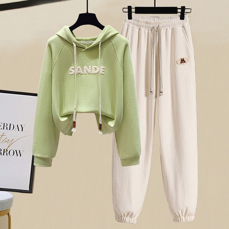 Frauen Kleidung süße mädchen anzug college stil kleine frische pullover zwei stück anzug_voghion.com