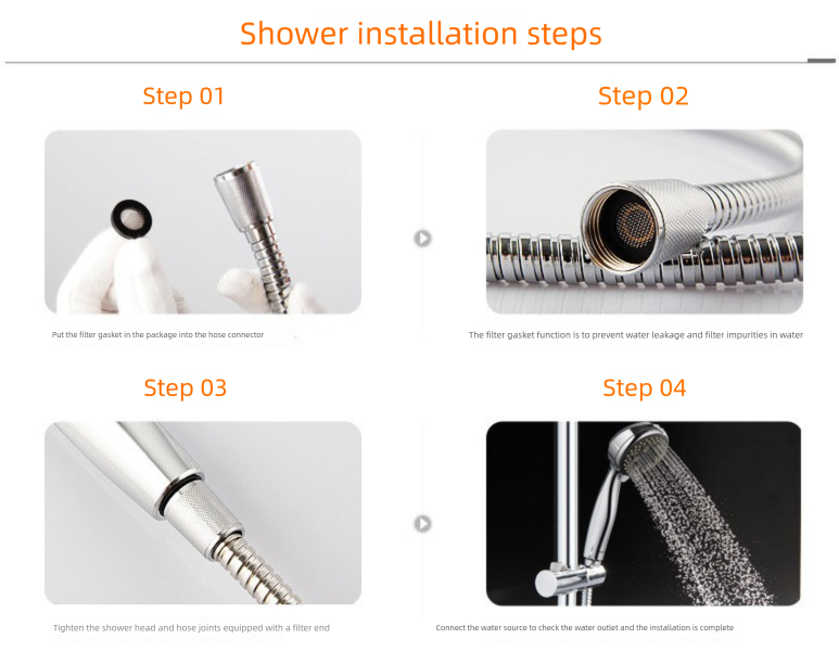 LED-Temperaturdusche - Handbrause mit Verbrühungsschutz und Farbwechsel, wassersparendes Design für das EU-Badezimmer_voghion.com
