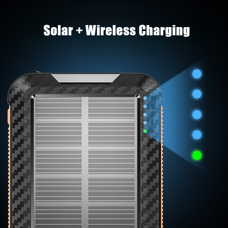 The Wireless Solar Power Bank 2025 Comes With 3-wire 5800mAh Fast Charging Cases External Battery Chargers For IPhone,_voghion.com