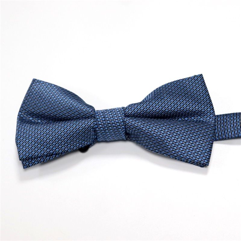 Accessoires de col de costume unisexe, nœud papillon bleu pour hommes d'affaires gratuits, nœud de marié de mariage_voghion.com