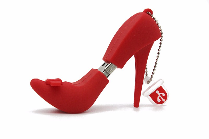Hot High-heeled Shoes Flash Drives 128GB Handbag USB 2.0 Memory Stick 64GB Creative Gift for Lady U Disk 32GB_voghion.com