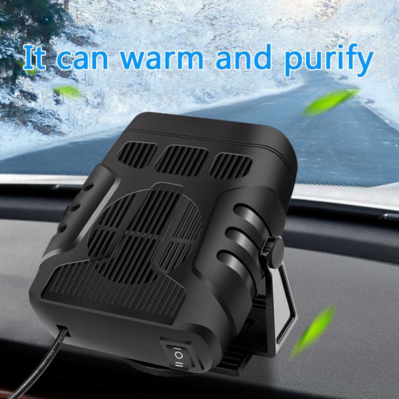 Universal 12V/24V Portable Electric Car Heater Air Cooler Demister Defroster Fan Heating Defrosting Tool_voghion.com
