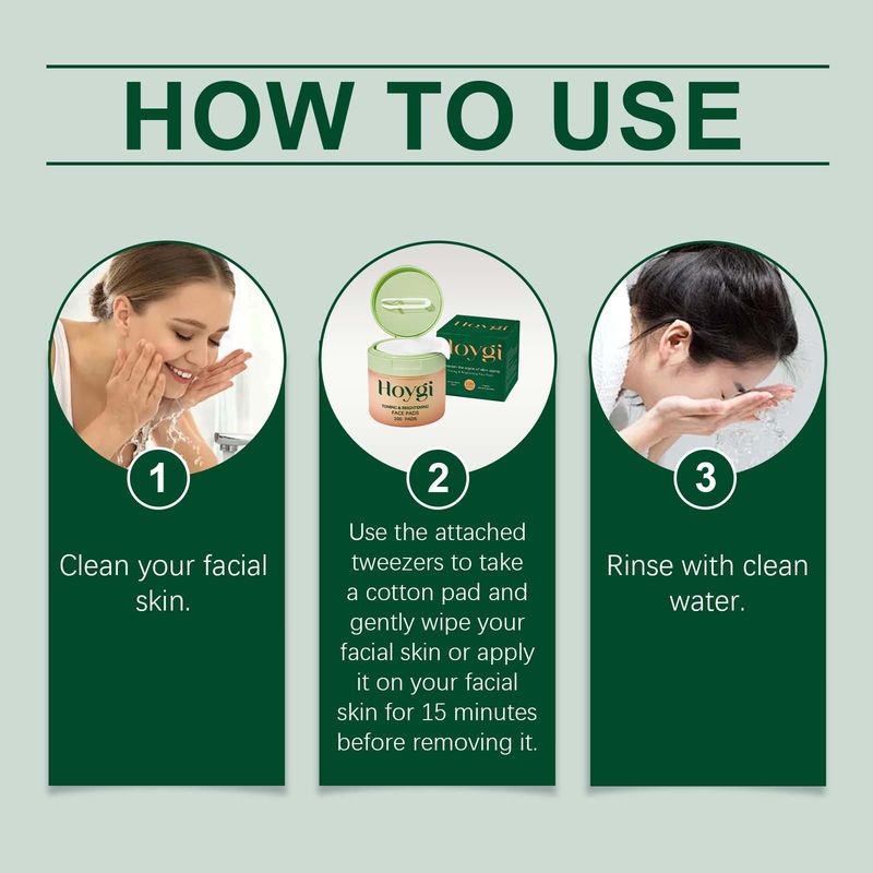 Dischetti idratanti quotidiani Hoygi Centella Asiatica Idratazione profonda Nutrimento Migliora l'elasticità della pelle_voghion.com