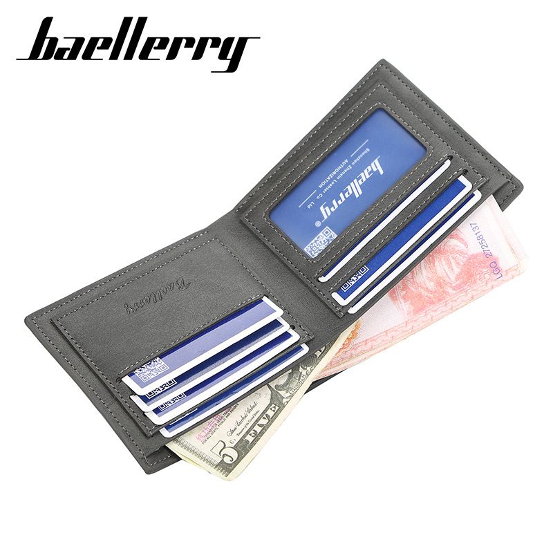 Portemonnaie/Hären Multi-Card kuerz Kaartehalter/Moud oppe horizontal Mënzportemonnaie/Gebuertsdagscadeau_voghion.com