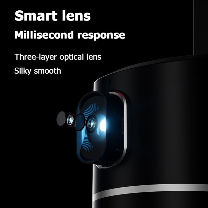 AI Smart Shooting Selfie Stick 360 rotācijas objektu izsekošanas turētājs Viss vienā sejas izsekošanas kameras tālruņa turētājs ierakstu karkass_voghion.com