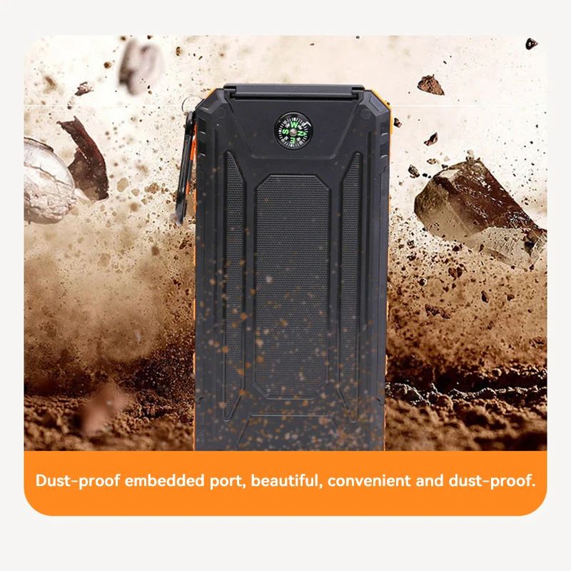 Caricabatterie per cellulare portatile con batteria esterna di grande capacità, caricabatteria solare da 50000 mAh, ricarica rapida_voghion.com