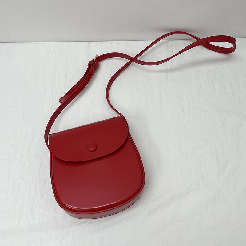 Five-Color Candy New Year Red Korean Style 2025 Spring Single Shoulder Versatile Crossbody Women's Good Luck Phone Bag_voghion.com