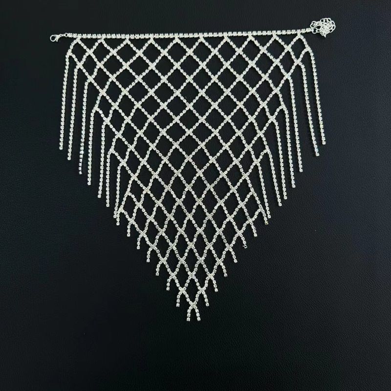 Enkelband accessoires Sexy volledige diamant mesh holle multi-layer modieuze strass enkelband Enkelband_voghion.com