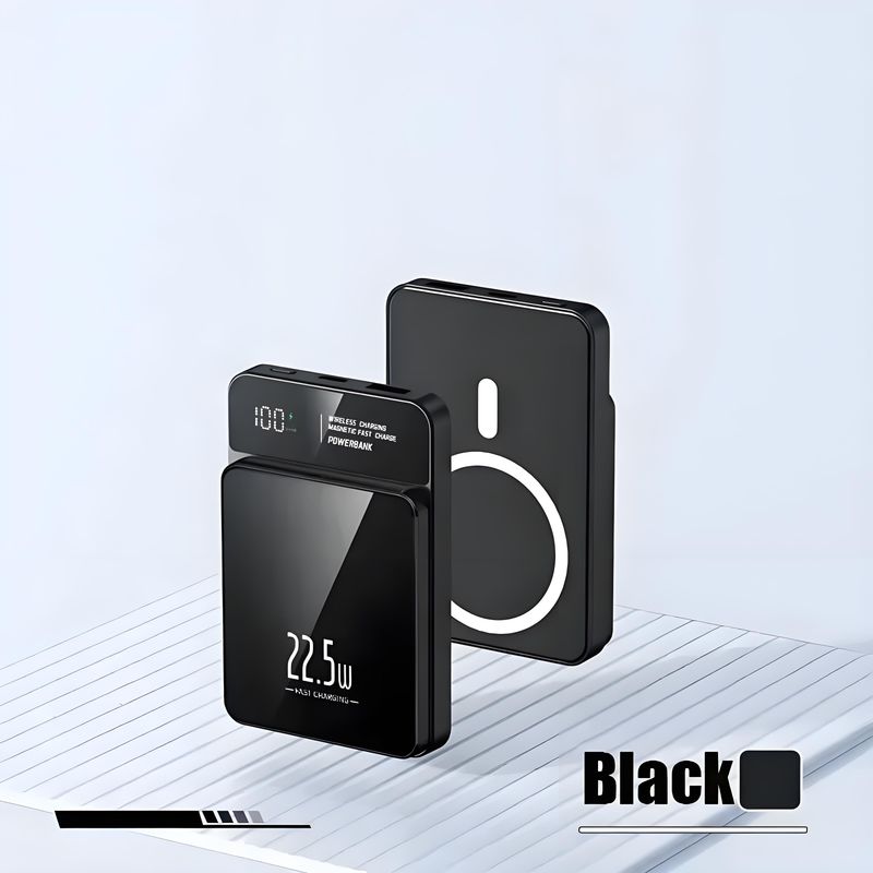 50000mAh Power Bank Fast 22.5W Wireless Magnetic For IPhone Xiaomi Samsung Huawei Mobile Phone Charging_voghion.com