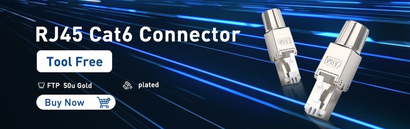 Connecteurs RJ45 blindés Catsh/CatshshA ZOERAX, lot de 10/30/50 pièces, fiches modulaires plaquées or 50 μ avec serre-câbles_voghion.com