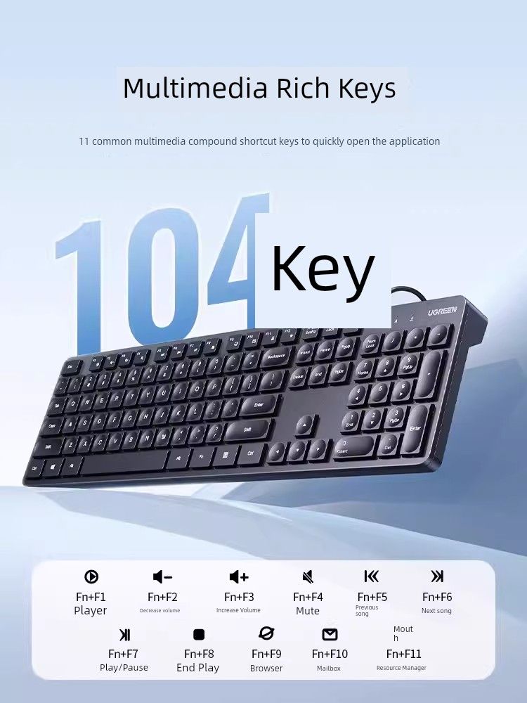 lian 007 Set Mouse Office Desktop Computer Ku004 With Wireless Keyboard_voghion.com